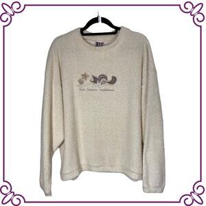 PAWW Activewear Vintage 1990's San Simeon, Ca Long Sleeve Tunic Top LARGE